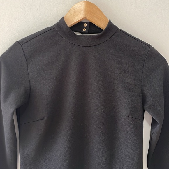 Dynamite mock neck/open back bodysuit - Black - Small - Picture 3 of 7